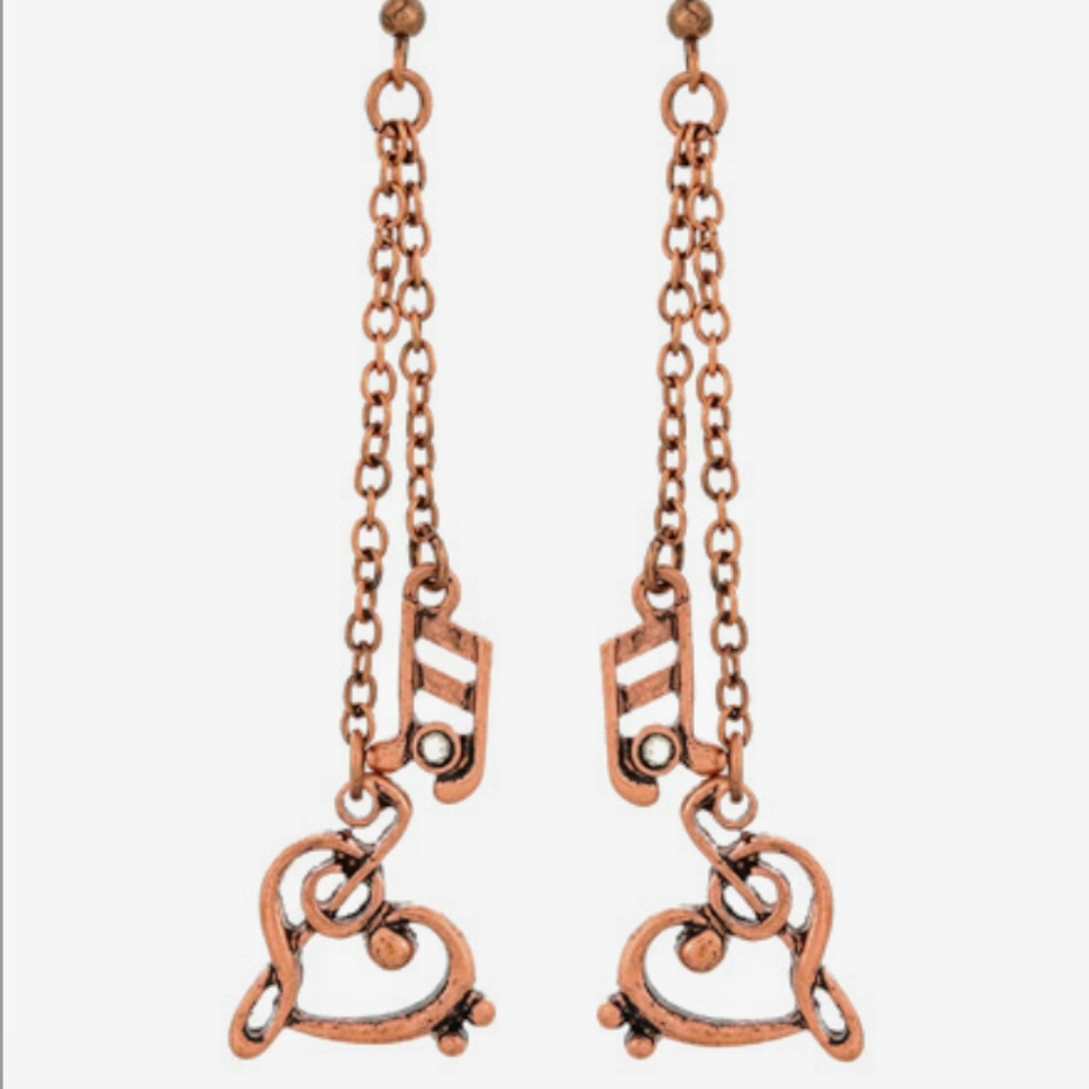 Copper earrings
